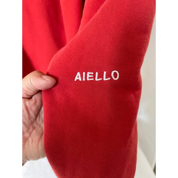 Aiello Frankies Bikinis Hoodie Sweatshirt Red Size M - Picture 4 of 6